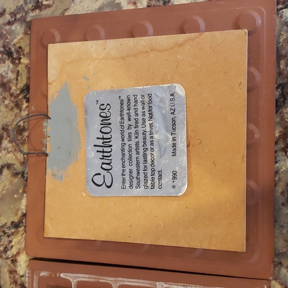 Set of 3 ceramic tiles by Earthtone Arizona - Picture 4 of 5